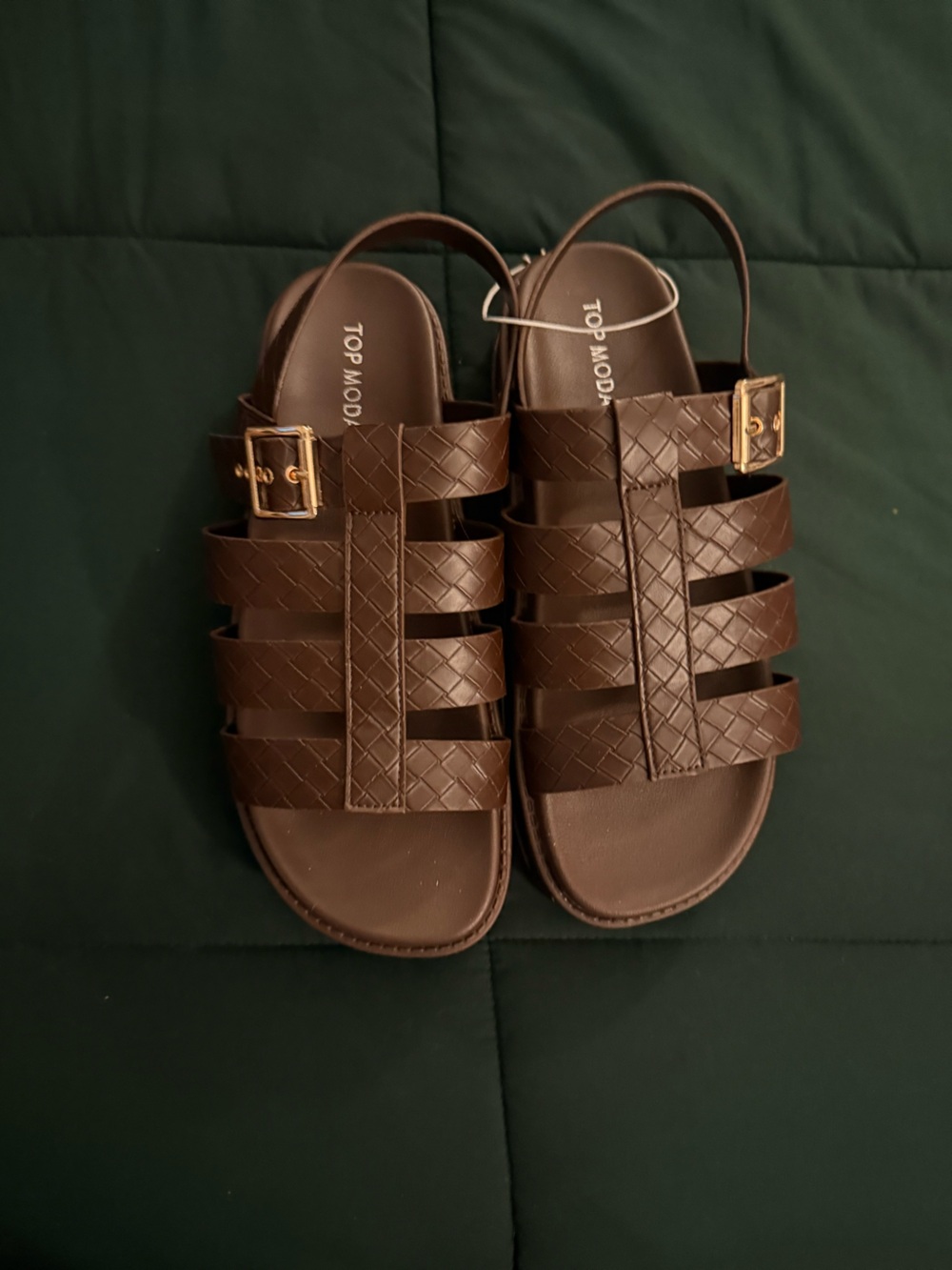 Top Moda Chocolate Textured Platforms **NWT